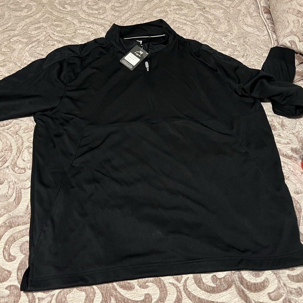 NWT AHEAD USA Men's Performance 1/2 Zip Golf Pullover - Size XL,
